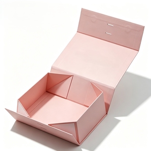 Boîte cadeau magnétique pliable haut de gamme avec ruban, logo personnalisé, emballage rigide écologique, fabricant en gros, commandes en gros - Product Image 1