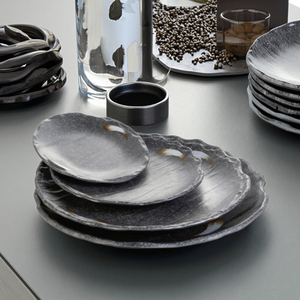 New Design Unbreakable Restaurant Melamine Round Black <strong>Side</strong> <strong>Plate</strong> - Product Image 3
