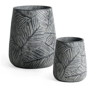 Vente chaude Moderne Grand Ciment Fiber Jardin Pots De Fleurs Vert Intérieur Extérieur Jardinières Décoratives Kit pour Pépinière Maison Shopping