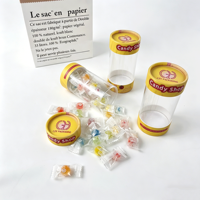 Caja de Cartón Redonda con Ventana Transparente para Dulces, con Logotipo Personalizado, de Grado Alimenticio, Tubo de Papel Ecológico