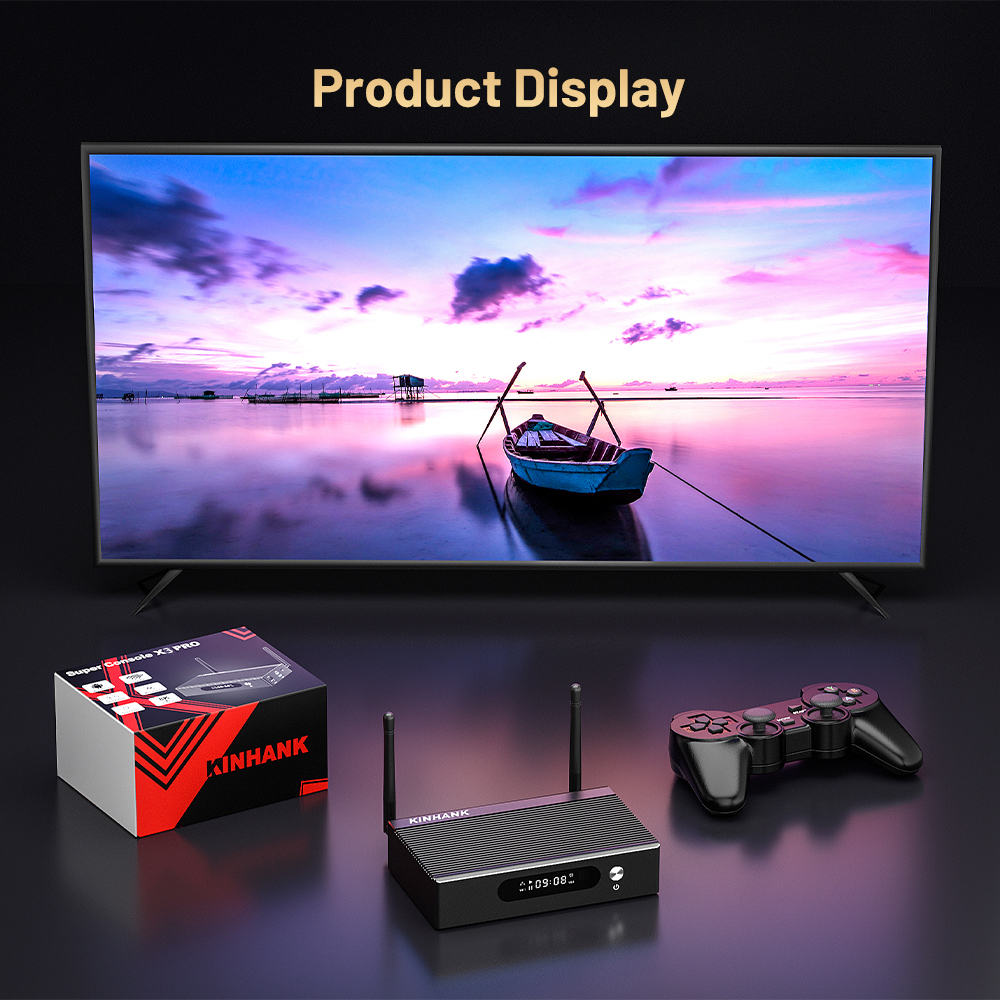 KINHANK Super Console X3 Pro - 60000 Built-in Games