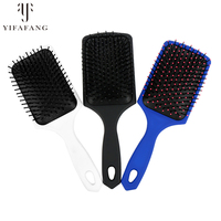 Venta al por mayor Frosted Detangling Hair Brush Air Bag Cepillo para el cabello Paddle Detangler Hair Brush