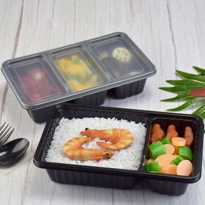 Contenants de préparation de repas réutilisables, adaptés au micro-ondes, avec couvercles, boîtes à lunch à emporter pour restaurant - Product Image 1