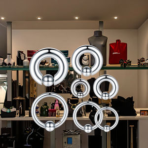 कस्टम बड़े गेज 316 स्टेनलेस स्टील चांदी की प्लेटेड bccpa रिंग स्प्रिंग एक्शन कैप्टिव बेड नाक भेदी बॉडी गहने उपहार - Product Image 2