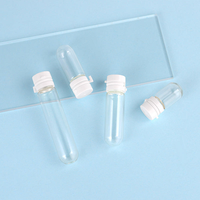 Flacons cylindriques en verre à ouverture facile avec bouchon à vis estampé à chaud pour échantillons liquides, tubes de laboratoire de 1,5 ml à 5 ml pour la collecte et les tests
