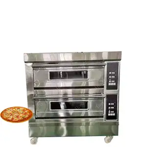 Professional 3 12 Trays Commercial Kitchen Gas Deck Bakery Home Piza Oven With Low Price