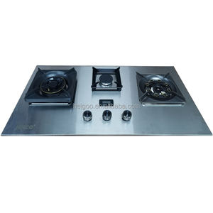 Haushalts küchengerät Eingebaute Edelstahl platte Dreieck LPG Gasherd Herd 3 Brenner Kochen Wok Herd Koch felder - Product Image 2