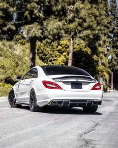 Diffuseur de pare-chocs arrière en fibre de carbone style <span class=keywords><strong>R</strong></span> pour <span class=keywords><strong>Mercedes</strong></span> Benz CLS-Class W218 CLS63 AMG CLS550 2012-<span class=keywords><strong>2017</strong></span>, séparateur de pare-chocs arrière - Product Image 4