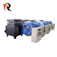 Chauffage industriel d'atelier, ventilateur de circulation d'air chaud, conduits d'air circulaires