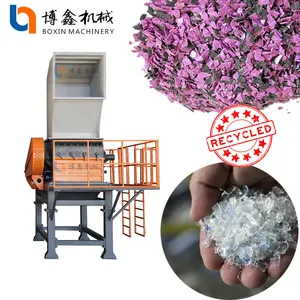 Recycling Waste Plastic Crushing Machine Plastic Crusher With Auto Collecting System