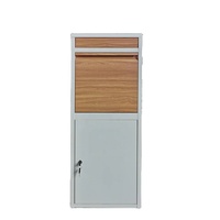 Grande boîte aux lettres extérieure autoportante antivol en acier, finition thermolaquée, conception durable, serrure à clé pour la livraison de colis dans le jardin