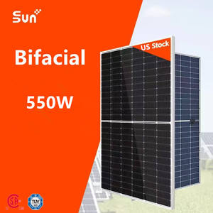 Paneles Solares Bifaciales Topcon Sunplus Good de 550W para Granjas, Stock en EE. UU. - Product Image 1