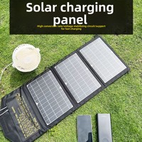 Panneau de charge solaire photovoltaïque monocristallin haute efficacité 8W/10W/12W, charge rapide, pour téléphone portable, extérieur, pliable en 5 sections