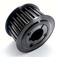 Poulie de distribution conique 1008 HTD 8M 30T, largeur 20 30 50 mm, alvéole 12 - 50 mm, en aluminium et acier pour convoyeurs et machines d'emballage