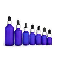 Essentiële Olie Foundation Serum In Kleine Pakket 15 Ml Frosted Blauw Glas Druppelflesje