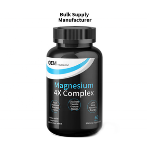 Cápsulas de Magnesio 4X Complex al por Mayor, Fabricante OEM, Fórmula y Empaque Personalizados, Ventaja de Costo al por Mayor y Suministro Estable - Product Image 1