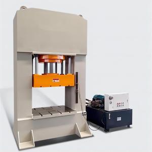 Prensa Hidráulica de Marco en H HP-200M de 200 Toneladas, Automática con Accionamiento por Engranajes y Cilindro Móvil para Marcos de Recipientes - Product Image 2