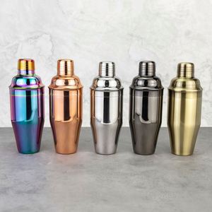 Rainbow Colored 700ml 23oz Stainless Steel PVD Coating 3-Piece Cobbler Cocktail Shaker <b>Bar</b> <b>Wine</b> Mixing With Built-In Strainer - Product Image 3