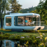 Cymdin Apple Cabin Capsule, maison préfabriquée en acier, design moderne et élégant, espace habitable compact, maison-conteneur, bureau, design chinois