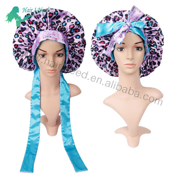 Bigqin Bonnet Satin Nuit Bonnet En Soie Pour Femmes, Lot De 2