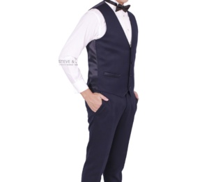 Chaleco de lana ajustado para hombre OEM Steve James, ropa exterior de algodón transpirable, chaleco informal elegante para otoño - Product Image 2