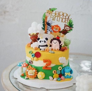 Decoración <span class=keywords><strong>de</strong></span> acrílico con letras <span class=keywords><strong>de</strong></span> mono y dibujos animados para pastel, decoración <span class=keywords><strong>de</strong></span> postre, Fiesta en la jungla, animales, Decoración <span class=keywords><strong>de</strong></span> Pastel <span class=keywords><strong>de</strong></span> feliz cumpleaños para niños - Product Image 4