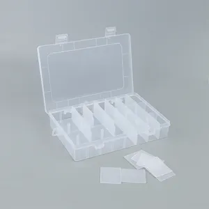 Limited-time Discount Multiple Colour 19.8*13.4*3.8cm 24 Grid Detachable Plastic Divided Storage Box