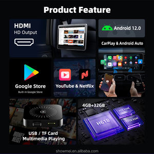 Android IOS AI Box WiFi YouTube Nexflix Support Smart Car Multimedia Upgrade Ai Box Wireless <b>CarPlay</b> <b>Adapter</b> - Product Image 5