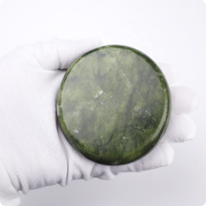 Hot Natural Green <strong>Jade</strong> Heated White <strong>Jade</strong> Topaz Massage Stones Lushan Spa Warmer for Body Volcanic <strong>Stone</strong> Lovers' Choice - Product Image 5