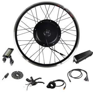 48v 1000w bici elettrica kit di conversione con FOC impermeabile regolatore di onda sinusoidale e LCD display colorato