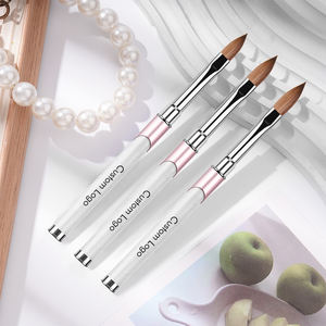 Personalizado Pincel Acrilico Para Unas Pincel 3d Para Unas Rosa Pinceles Para Unas Numero 10 - Product Image 3