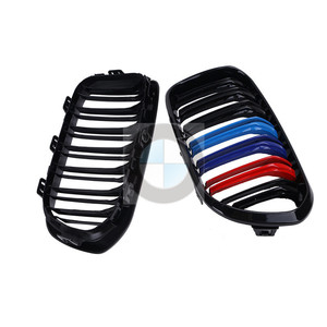 Grille BMW F20 F21 Noir Brillant Double Ligne Style M Prise d'Air pour Série 1 118i 120i Amélioration du Pare-chocs Avant - Product Image 4
