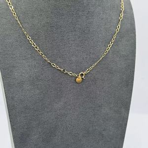 UM <b>Jewelry</b> 18K Gold Plated Chains Necklace Wholesale for Unisex/Men/Women Anniversary Daily Wedding Gift Party - Product Image 4