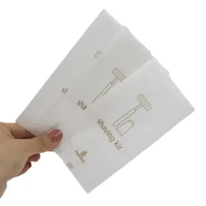 Personalizado imprimindo sacos inteiramente biodegradáveis do amido do milho para o empacotamento descartável do pente do dentífrico do dente do hotel