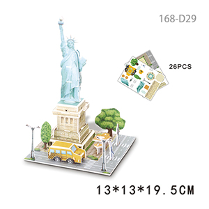 HTL Wholesale Mini Puzzle 3D en papier, Modèle d'architecture de lieux emblématiques du monde, Jouet éducatif DIY, Puzzles pour enfants avec CPC CE - Product Image 6