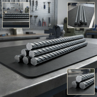 Bobine d'acier au carbone laminé à chaud, norme GB, 3/8" 1/2", barre d'armature pour la construction, les bâtiments, les ponts, la décoration de maisons