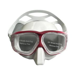Masque de plongée sous-marine, plongée profonde, snorkeling, apnée, anti-buée, large <span class=keywords><strong>champ</strong></span> de vision, faible volume, lentilles en résine, style sirène, ensemble de masques - Product Image 3