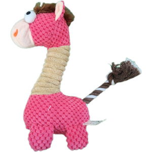 Juguete de Peluche Personalizado para Perro, Burro Rojo con Ojos Grandes y Nudos, Juguete de Cuerda para Masticar en Interiores para Mascotas - Product Image 3