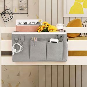 Bedside <b>Storage</b> Rack Bag Fabric <b>Storage</b> Hanging Bag Dormitory Wall-Mounted Desktop Organizer <b>Box</b> Wholesale - Product Image 3