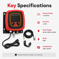 Gonfleur de pneus numérique haute précision en aluminium, moniteur de pression des pneus, pression préréglée à une touche, gonflage/dégonflage automatique, CE