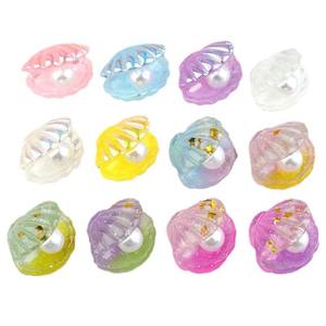 Molde de Resina Reutilizable con Forma Personalizada, Pintado a Mano, con Perlas y Conchas, Brillante, Miniatura, para Arte, Coleccionismo y Decoración - Product Image 5