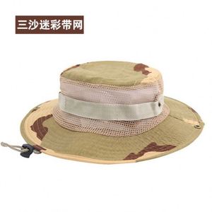 หมวกกันแดดลายพรางแบบซาฟารีสำหรับฤดูร้อน ขายส่งหมวกบักเก็ต - Product Image 4