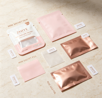 Sachet d'emballage alimentaire personnalisé à faible MOQ, de qualité alimentaire, à trois soudures latérales, avec fermeture éclair et fenêtre transparente pour snacks