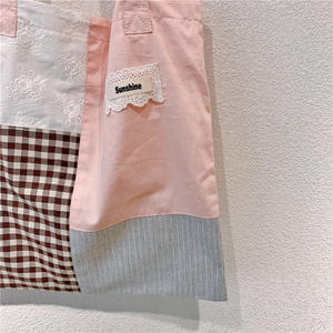 Venta al por mayor <span class=keywords><strong>Patchwork</strong></span> Casual bolso de mano bordado School Girl Shopping Shoulder Bag - Product Image 3