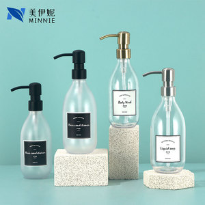 Distributeur de savon liquide Minnie 500 ml avec tête de pompe pour produits de soins quotidiens - Product Image 3