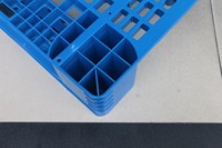 NEXARA Vente à Chaud Palettes Plastique Euro HDPE 1111*1100*155mm Grille Trois Coureurs Logistique Robuste 4 Voies Simple Face