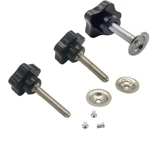 mechanical knob Handle Screw Clamping Knob Screw Nickel Plating Star with Press plate