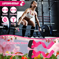 Ensemble cadeau d'accessoires de yoga et pilates personnalisables avec logo : ballon d'exercice rose en ABS et caoutchouc, bande de résistance durable et anneau de core en caoutchouc écologique