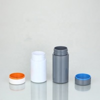Bouteilles de conteneur de comprimés de capsules de pilules en plastique PET de 100ml 150ml pour les médicaments d'emballage de suppléments pharmaceutiques