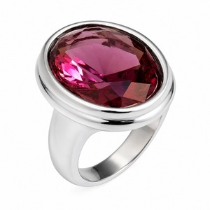 Anello con texture fucsia, gioielli retrò da donna per tutti i giorni, idee regalo - Product Image 5